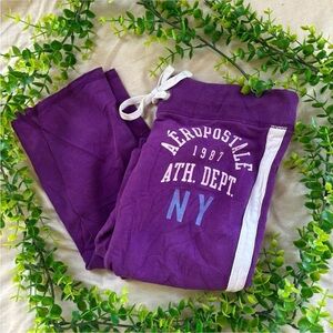 Aeropostale Purple Flared Leggings